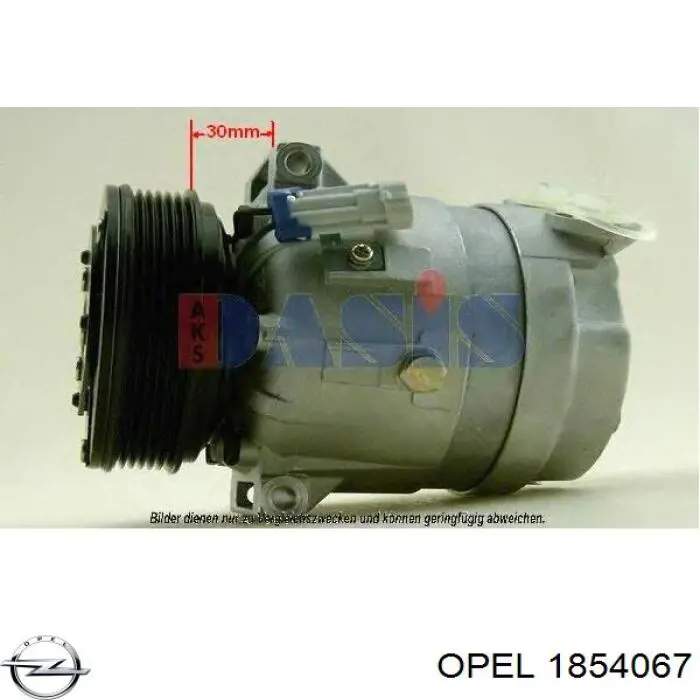 1854067 Opel compresor de aire acondicionado