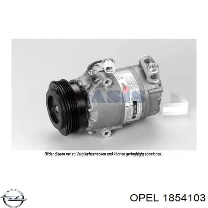 1854103 Opel compresor de aire acondicionado