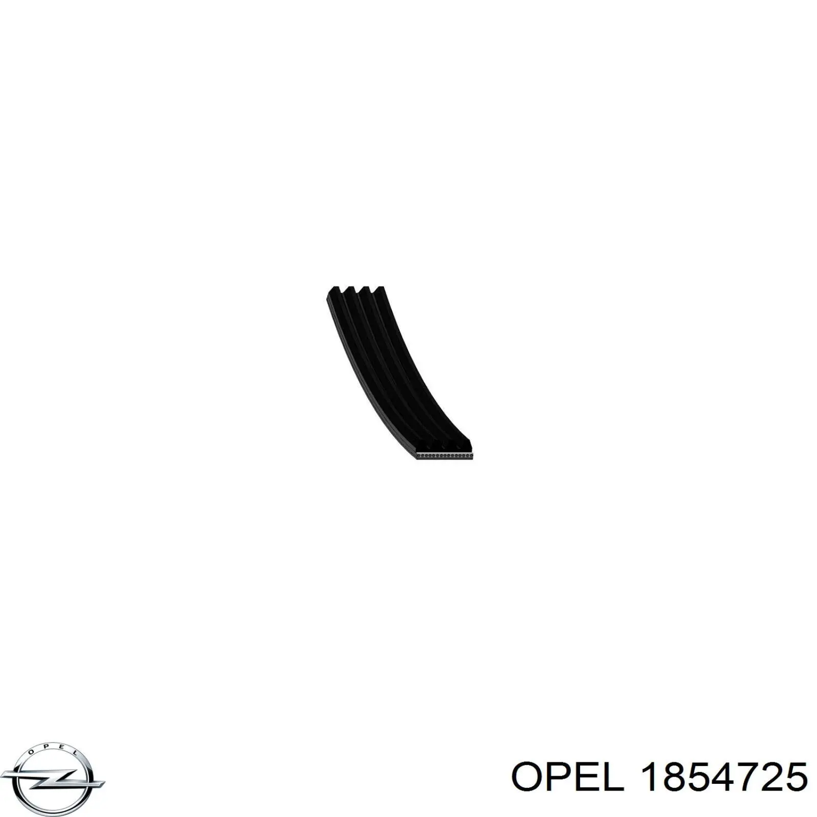 1854725 Opel correa trapezoidal