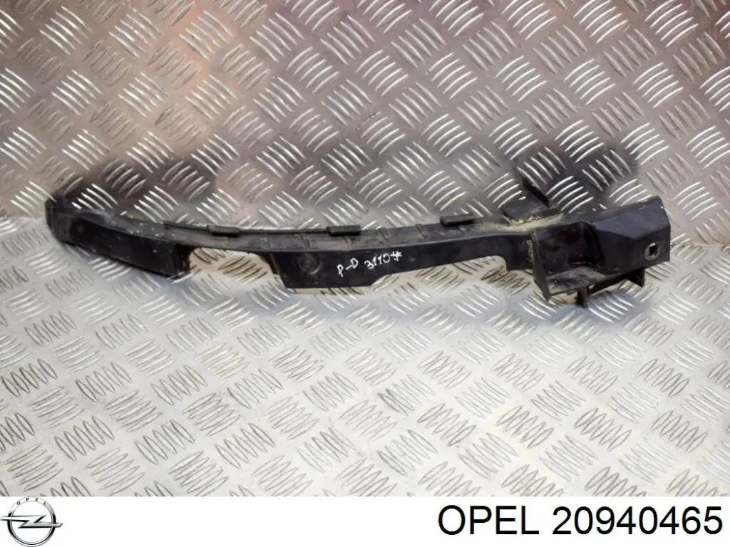 20940465 Opel soporte de guía para parachoques delantero, derecho