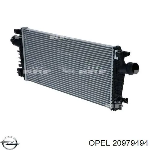 20979494 Opel radiador de aire de admisión