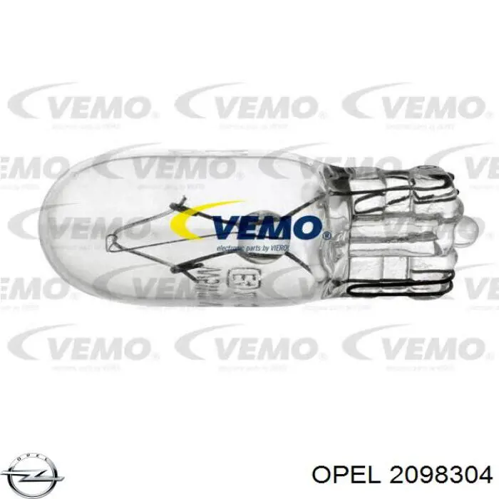 Comprar 2098304 Opel Lámpara de luz interior de cabina
