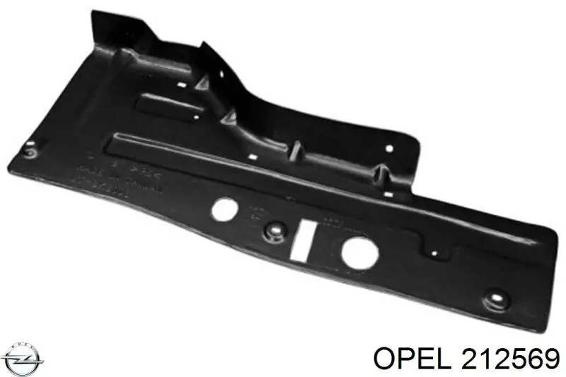 212569 Opel protección motor derecha