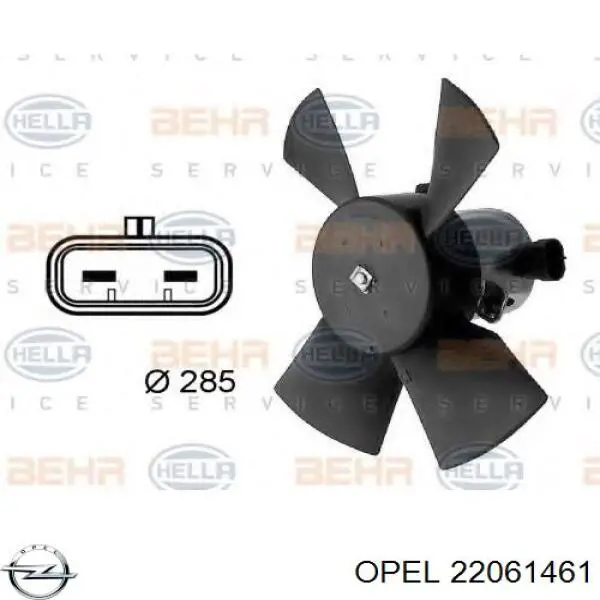 22061461 Opel ventilador del motor