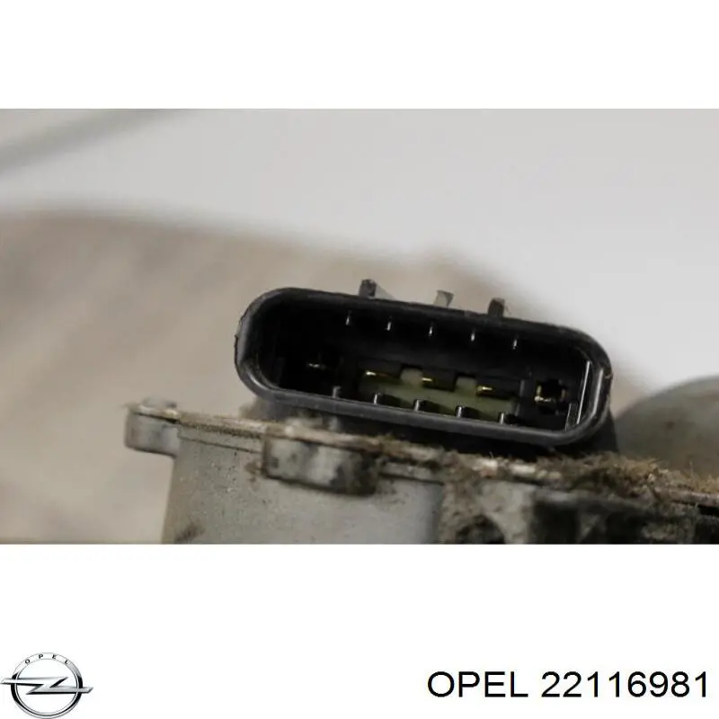 22116981 Opel motor del limpiaparabrisas del parabrisas
