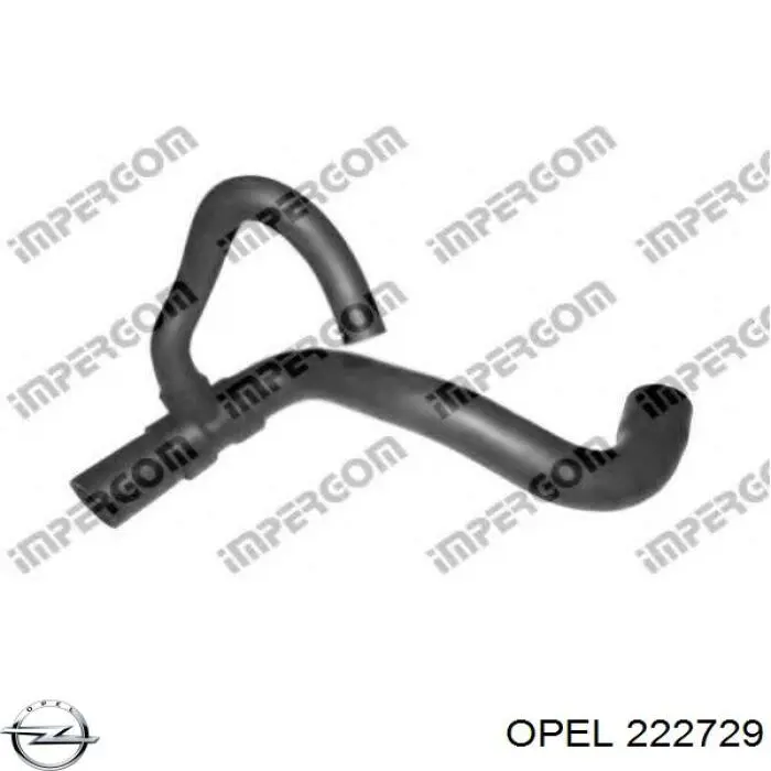 222729 Opel tapa del enganche de remolcado delantera