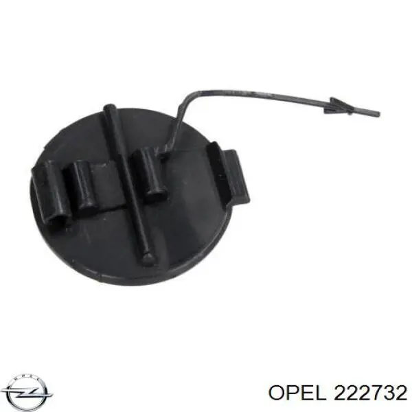 222732 Opel tapa del enganche de remolcado delantera