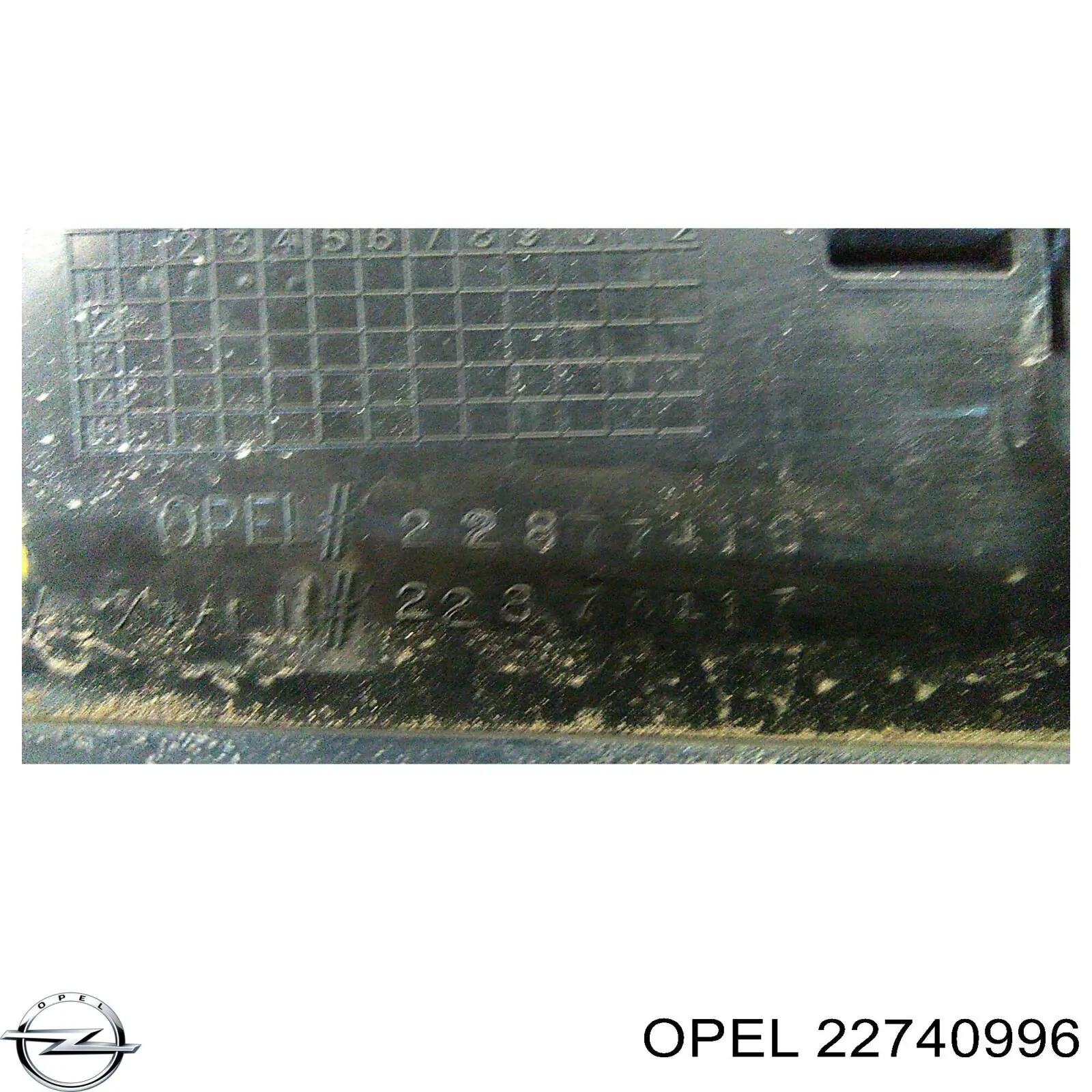 22740996 Opel amortiguador delantero derecho