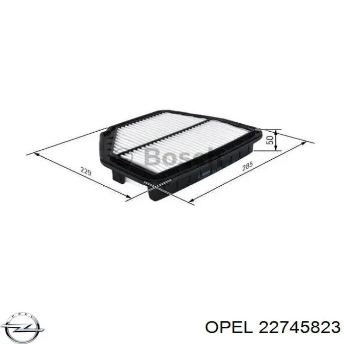 El filtro de aire Opel 22745823 precio, desde 11,46 EUR