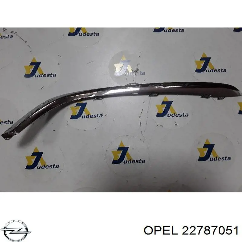 Moldura de parachoques delantera izquierda 22787051 Opel