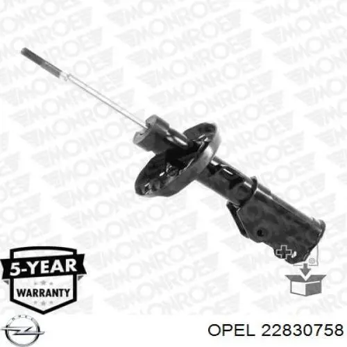 344794 Opel amortiguador delantero izquierdo