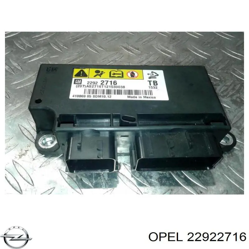 22922716 General Motors Módulo de control de airbag