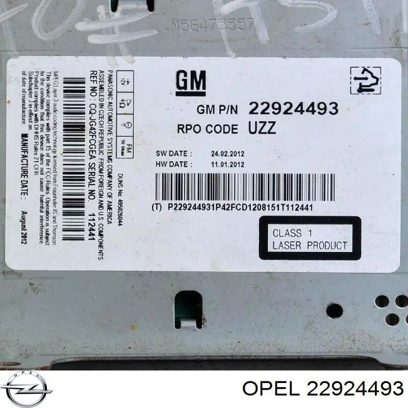 Radio AM/FM Opel Insignia A sedán (G09) (2008 - 2017) precio, desde 62,44 EUR
