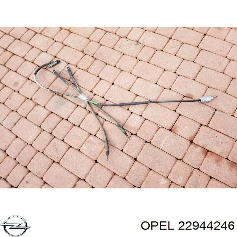 22944246 Opel cable de freno de mano trasero derecho/izquierdo