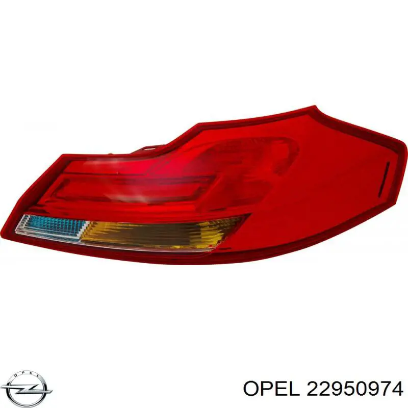 22950974 Opel Piloto trasero derecho