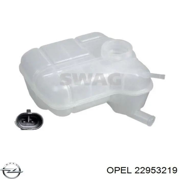 22953219 Opel vaso de expansión, refrigerante