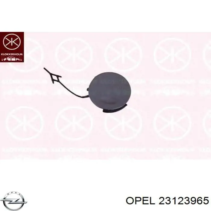 Cobertura de parachoques, enganche de remolque, delantera para Opel Insignia (G09)