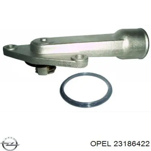 23186422 Opel tubería de radiador, tuberia flexible calefacción, inferior