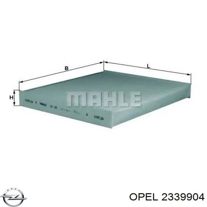  Opel 2339904 precio, desde 10,25 EUR