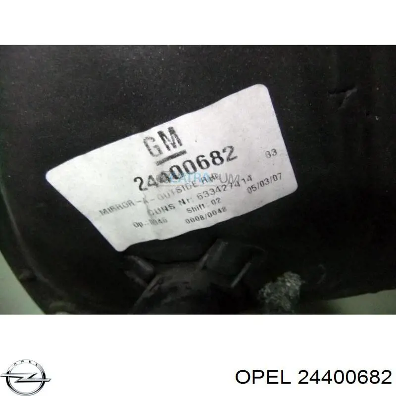 Comprar 24400682 Opel Espejo de retrovisor derecho