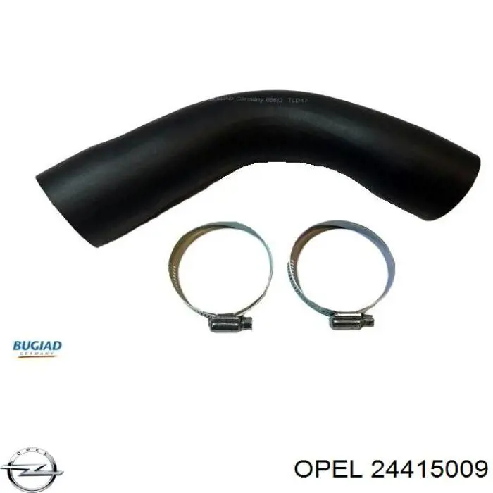 24415009 Opel tubo flexible de aire de sobrealimentación superior izquierdo