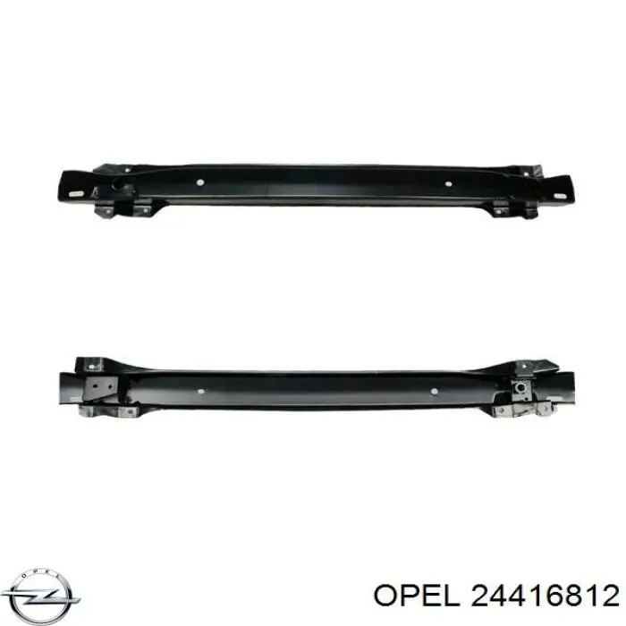 24416812 Opel refuerzo parachoque delantero