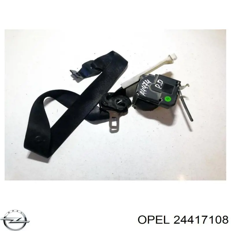 Cinturón de seguridad delantero derecho Opel Zafira A (F75)