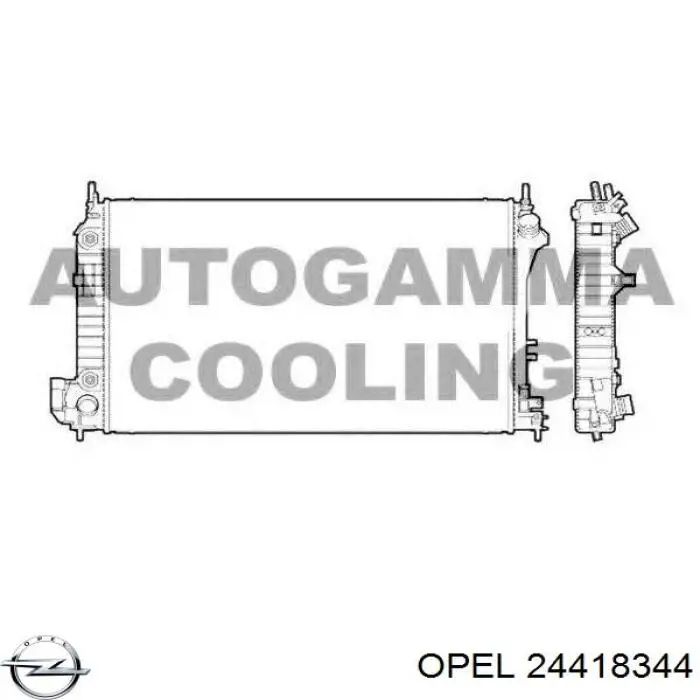 24418344 Opel radiador
