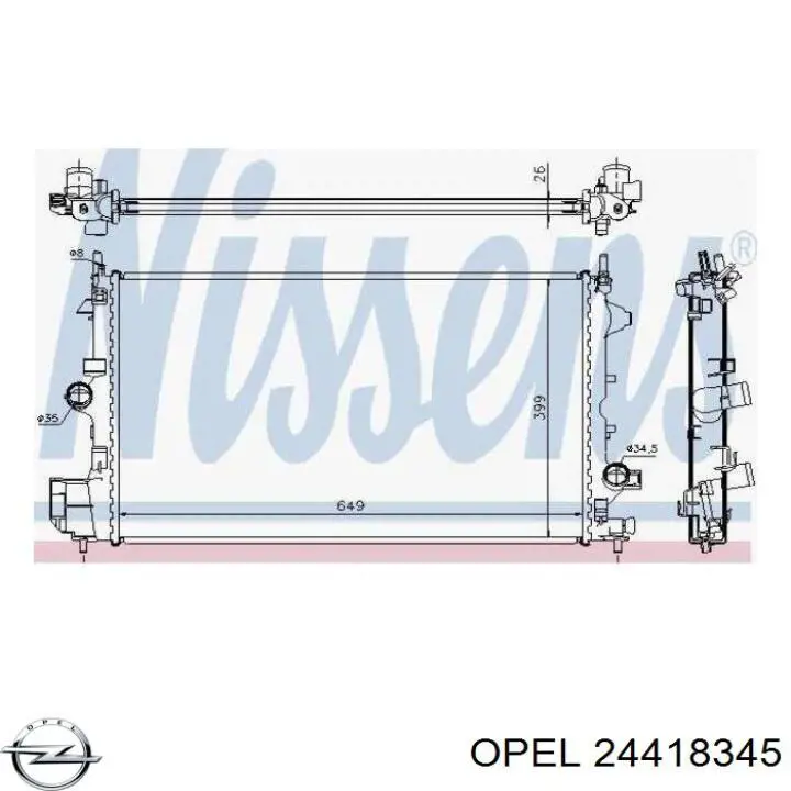 Comprar 24418345 Opel Radiador de auto