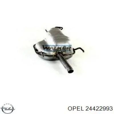 24422993 Opel silenciador posterior