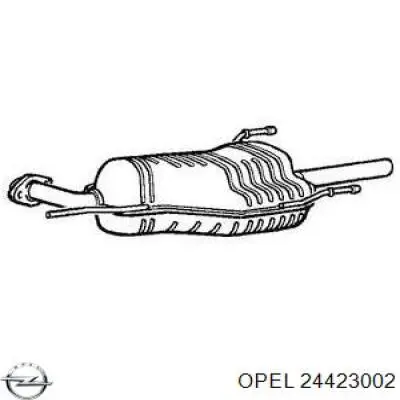 24423002 Opel silenciador posterior