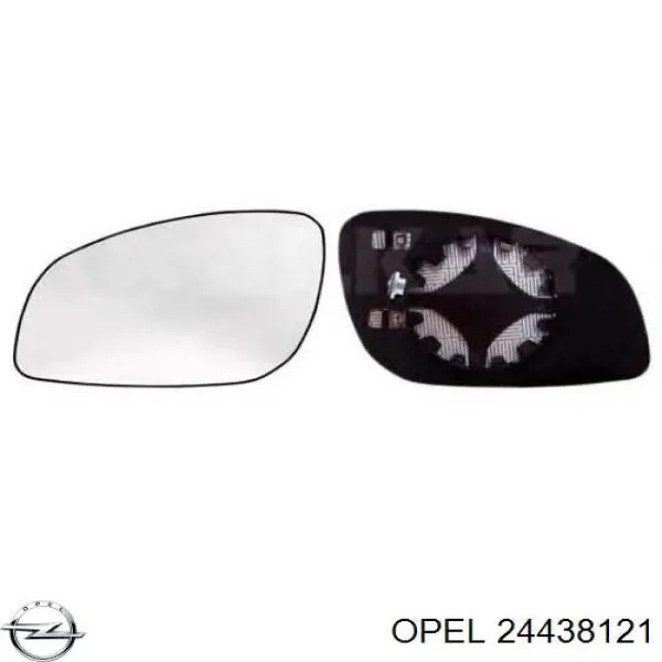 24438121 Opel cristal de espejo retrovisor exterior derecho