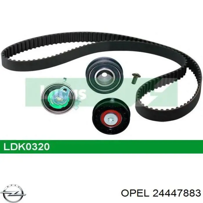 Soporte del tensor de la correa de distribución 24447883 Opel
