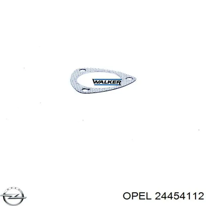 24454112 Opel junta, tubo de escape silenciador