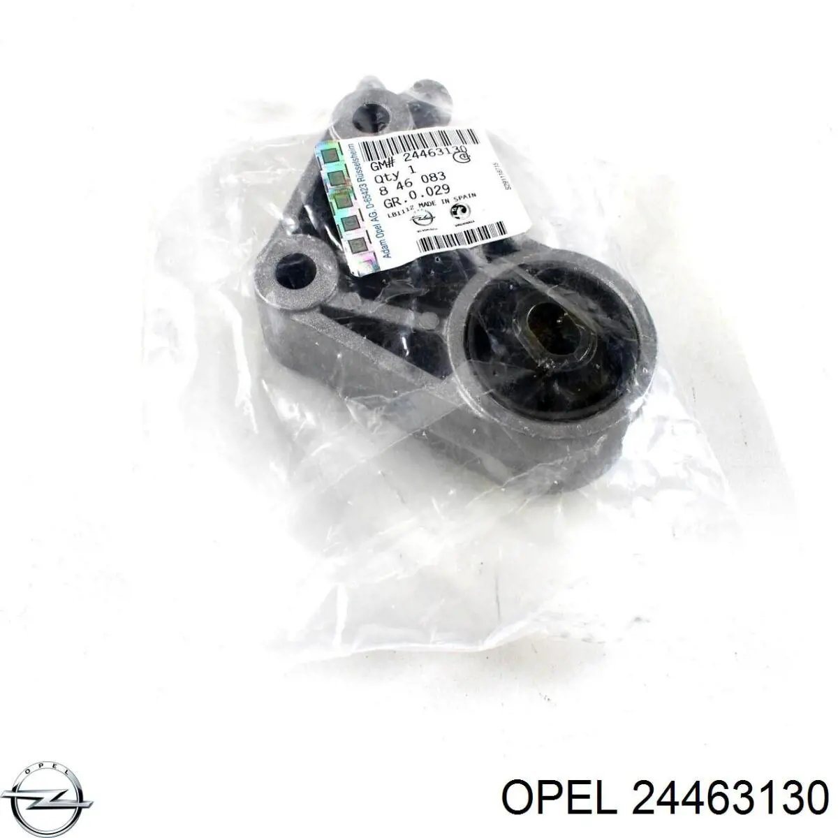 24463130 Opel soporte para taco de motor trasero