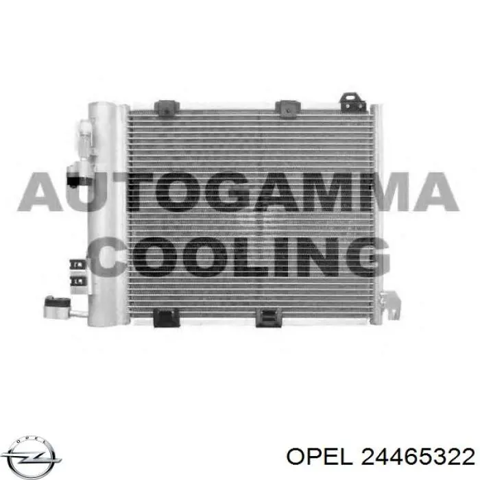 24465322 Opel condensador aire acondicionado