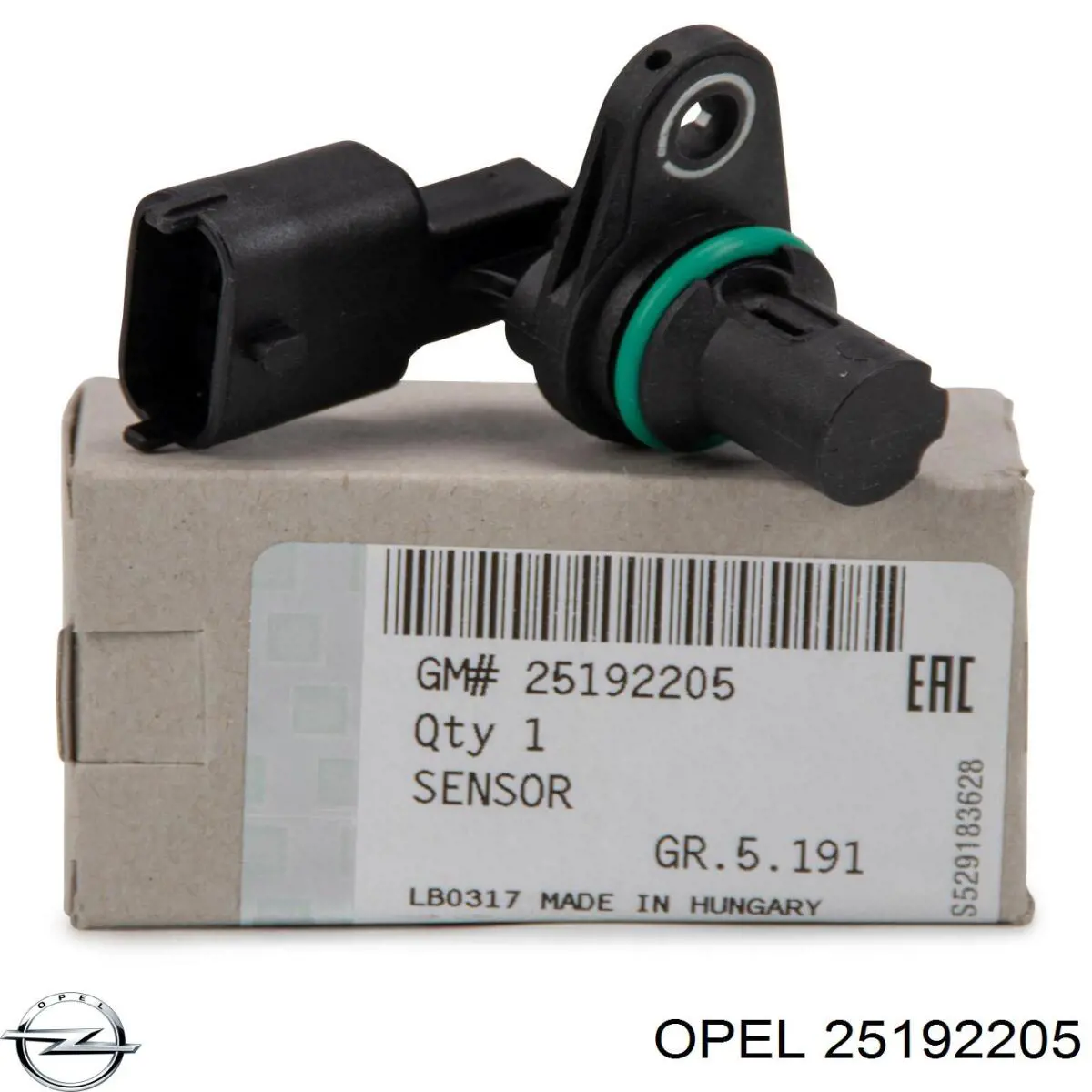 25192205 Opel sensor de arbol de levas