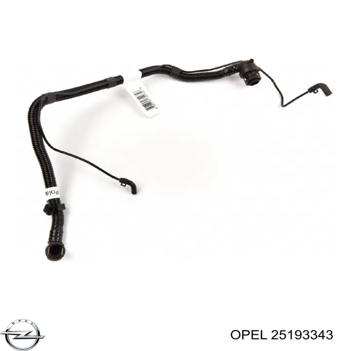 652337 Opel tubo de ventilacion del carter (separador de aceite)