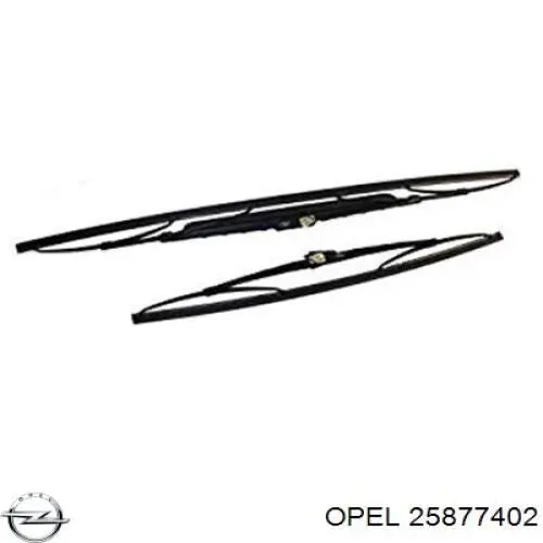 25877402 Opel limpiaparabrisas de luna delantera conductor