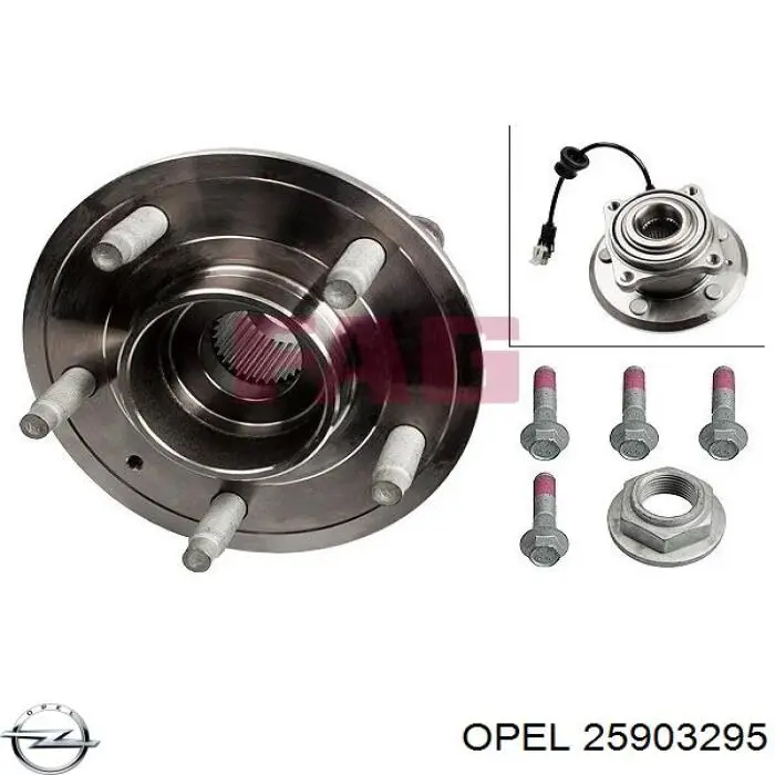 Buje de rueda Opel 25903295 precio, desde 98,87 EUR