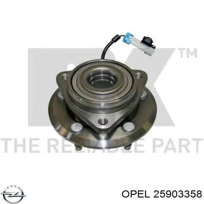 25903358 Opel cubo de rueda delantero