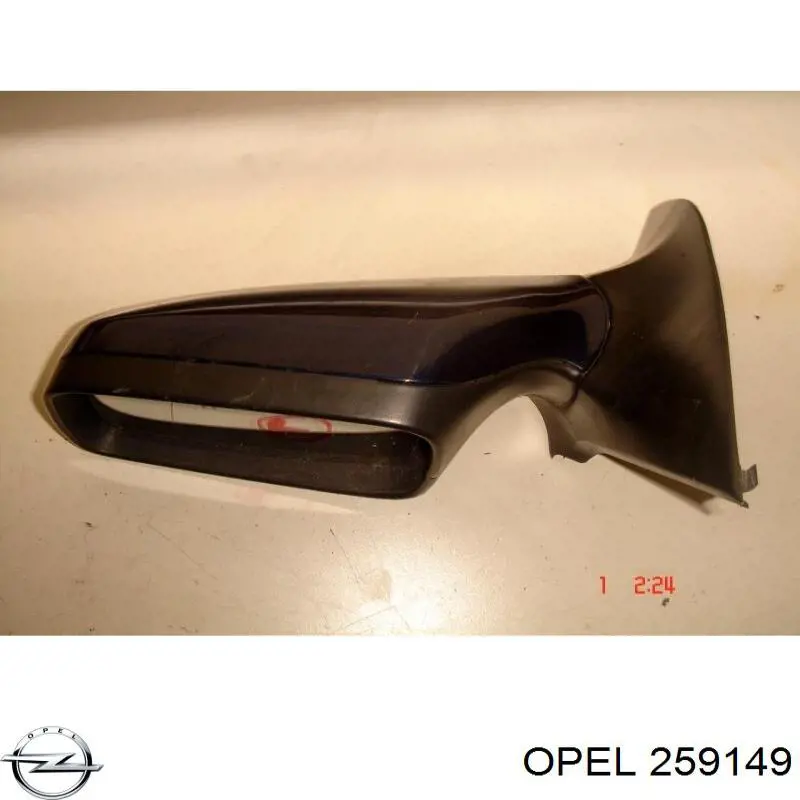 Espejo de retrovisor izquierdo 259149 Opel