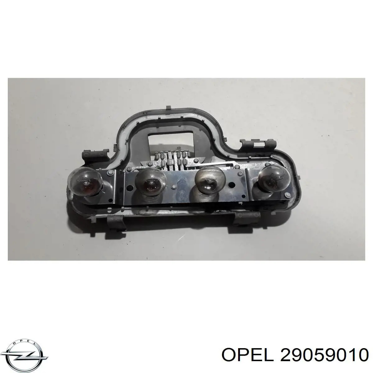 Placa de contacto de luz trasera 29059010 Opel
