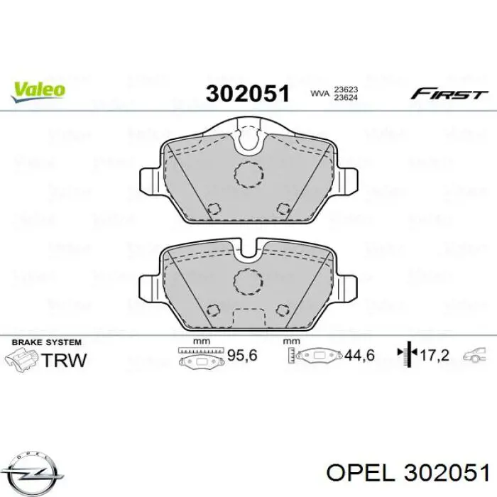 302051 Opel subchasis delantero soporte motor