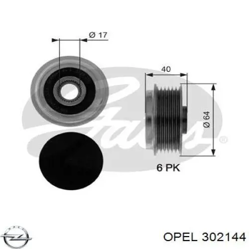 302144 Opel subchasis delantero soporte motor