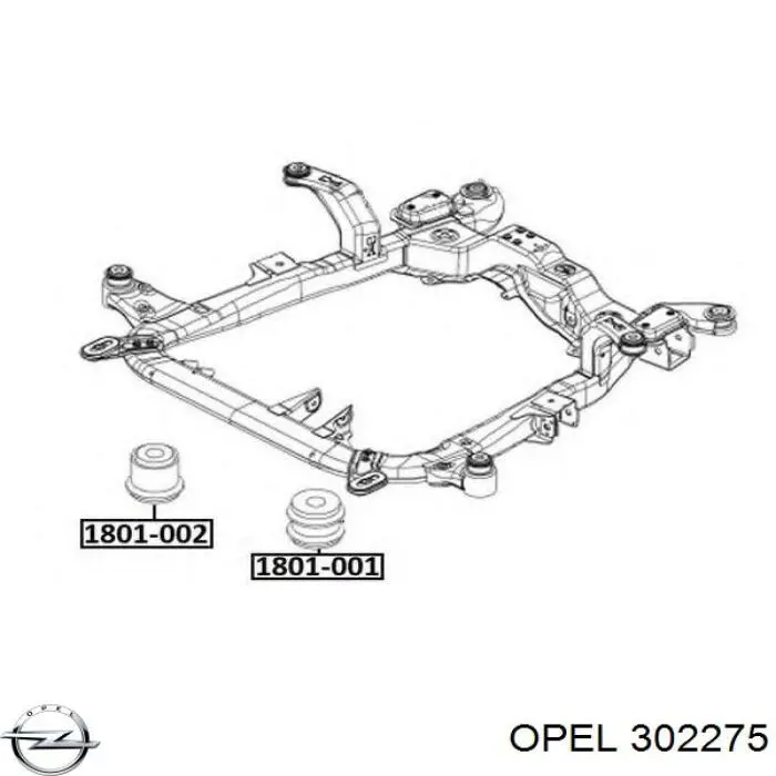 Comprar 302275 Opel Buje silencioso del subchasis delantero