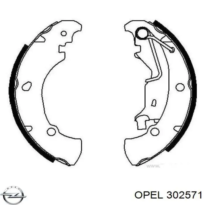 302571 Opel bloqueo silencioso (almohada De La Viga Delantera (Bastidor Auxiliar))