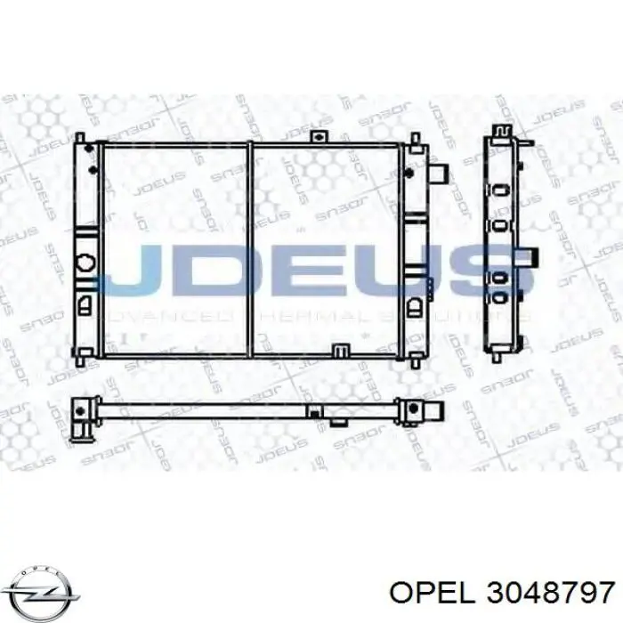 3048797 Opel radiador