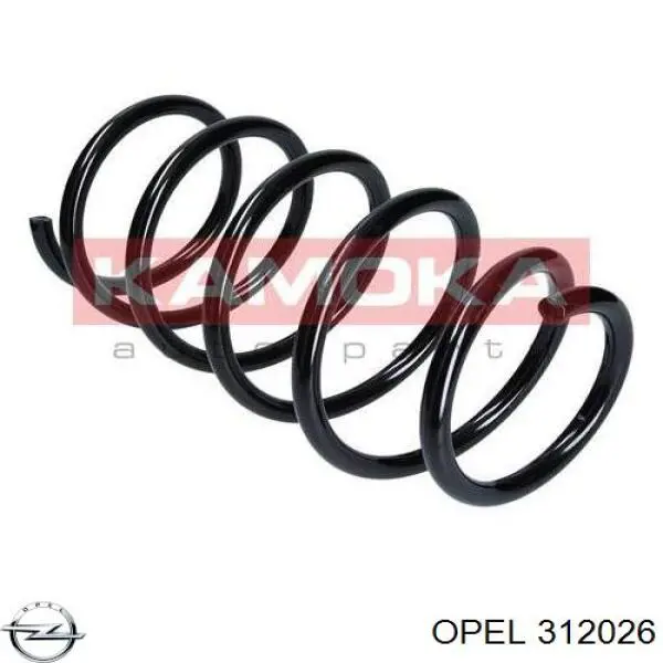 312026 Opel muelle de suspensión eje delantero