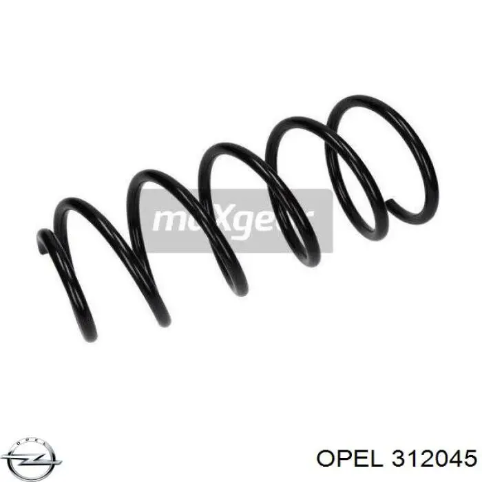 312045 Opel muelle delantero derecho